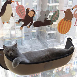 Suction cup comfortable cat bed