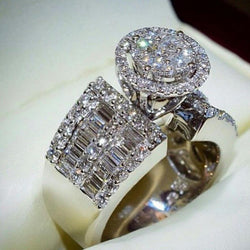 Ultra-luxury Ladies Full Zircon Ring