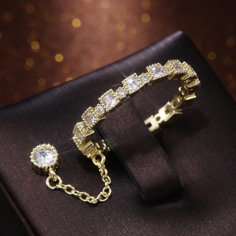Personalized Creative Zircon Ring Band