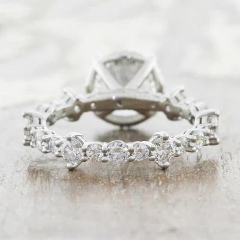 Vintage Inspired  Round Cut Solitaire Bridal Set