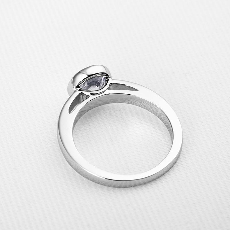 1CT Simple Bezel Round Solitaire Ring