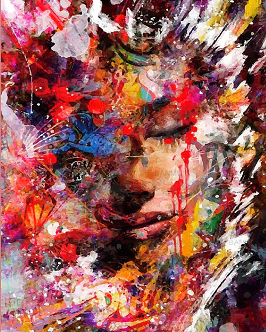 Paint by Numbers Kit Abstract Woman