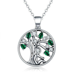 Rely on the tree of life diamond necklace in sterling silver