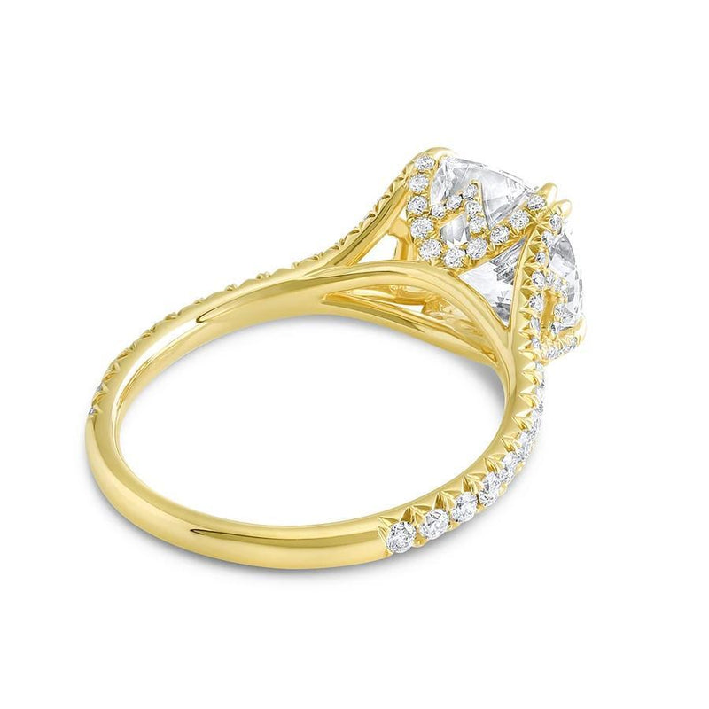 Lady Classic Cushion Cut Simulated Diamond Engagement Ring