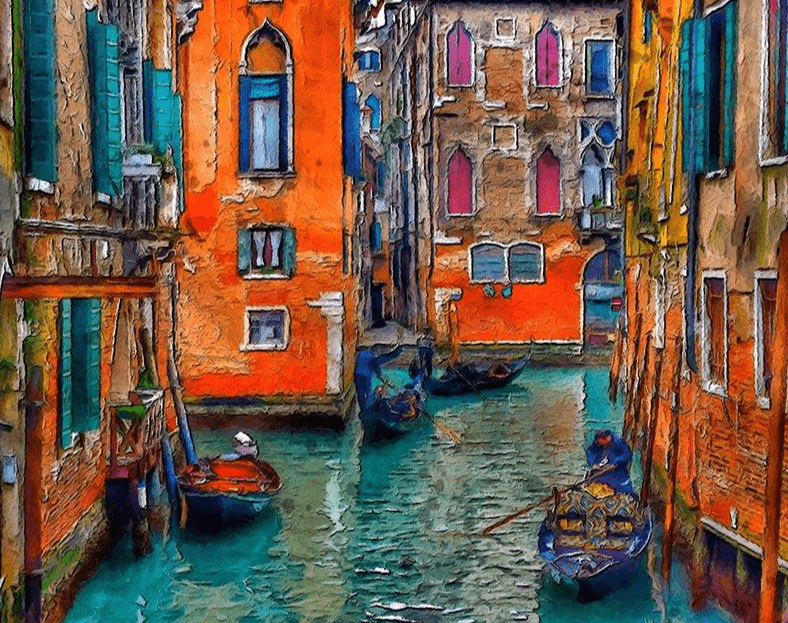 Paint by Numbers Kit Vintage Venice