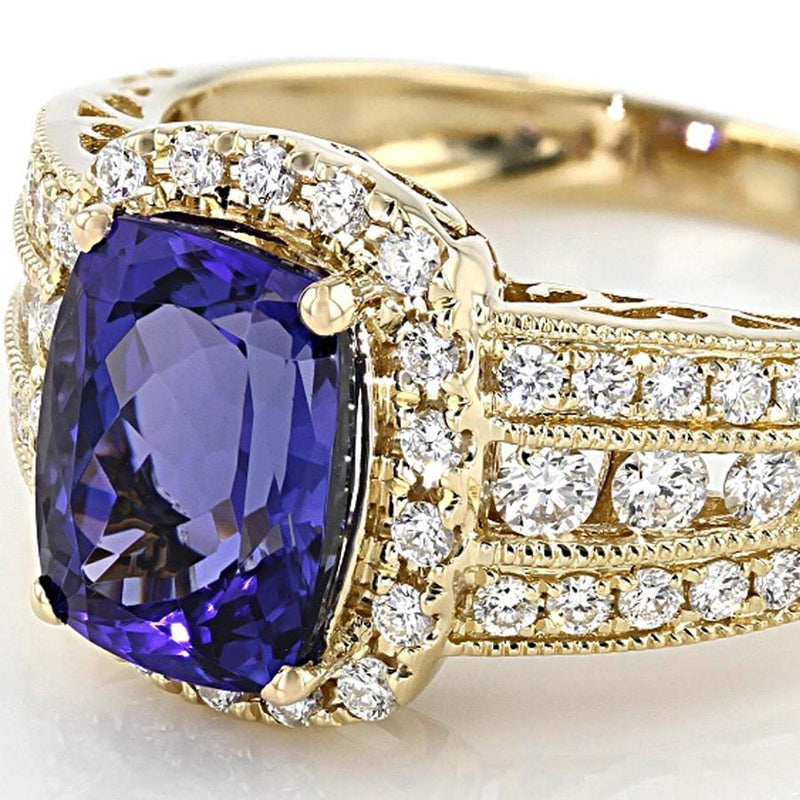 Women Vintage Sapphire Ring Engagement Ring