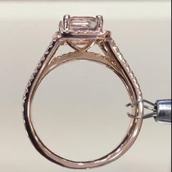Classic Emerald Cut Simulated Diamond Engagement Ring