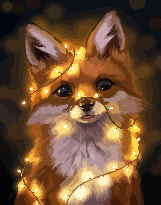 Paint by Numbers Kit Cute Fox