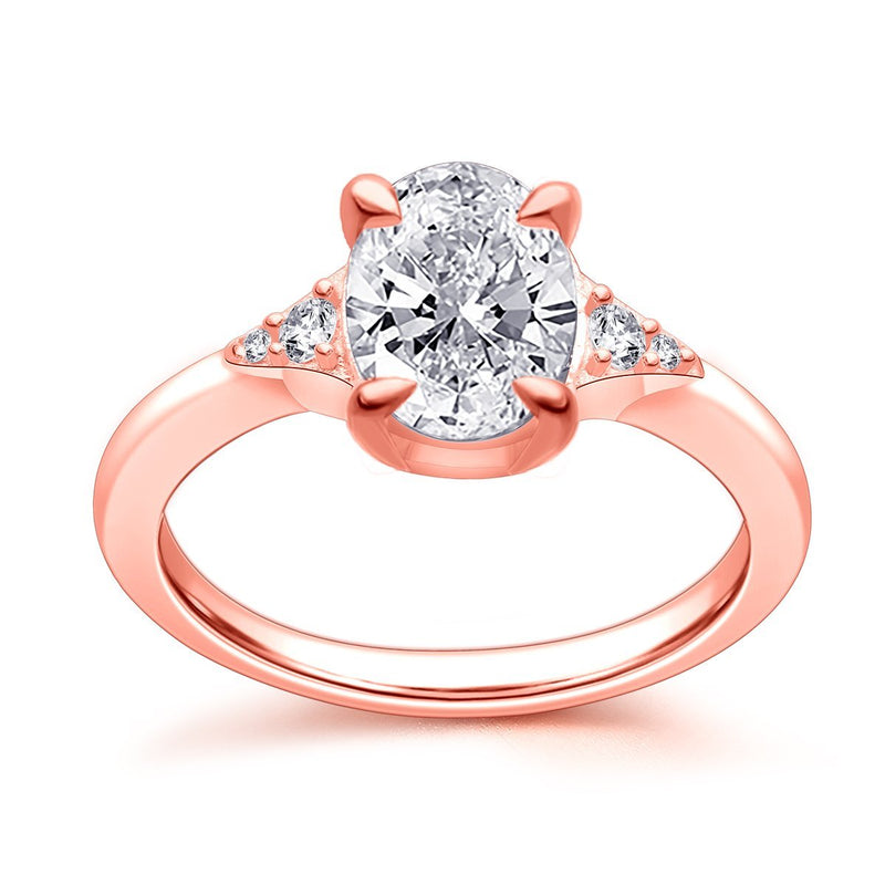 3.0 Carat Oval Cut Engagement Ring
