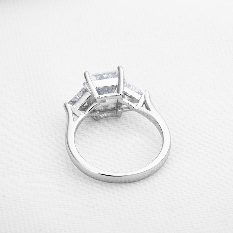 Princess Cut Three Stone Engagement Ring For Her