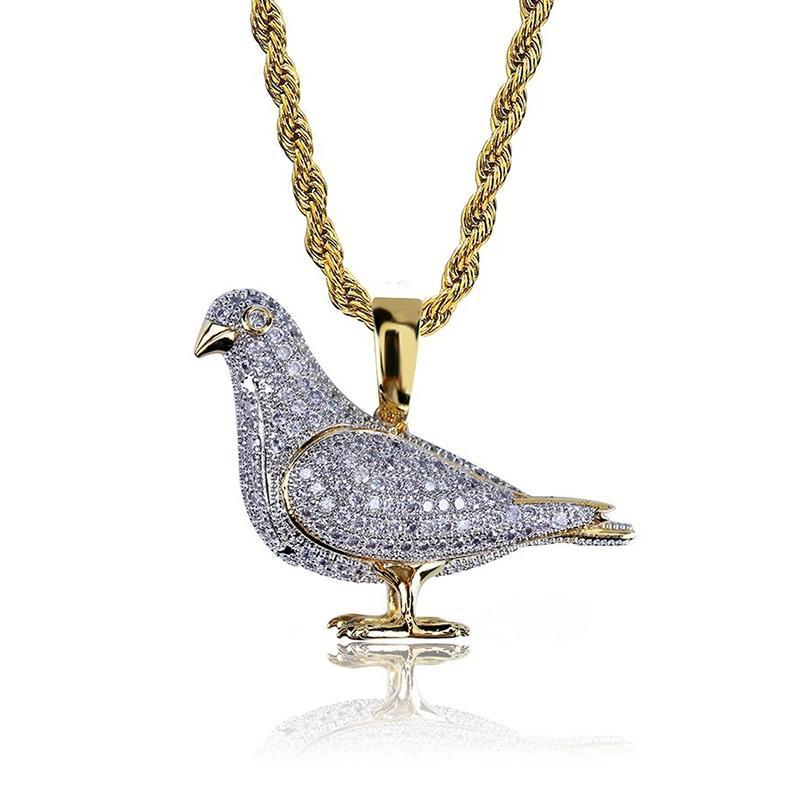 Trendy Dove Pendant Men And Women Wear Necklaces