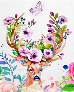 Paint by Numbers Kit Abstract Deer