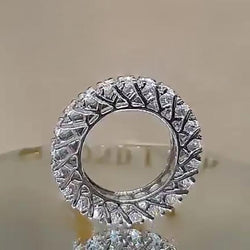 Jolics Handmade Round Cut Band Ring for Party & Engagement