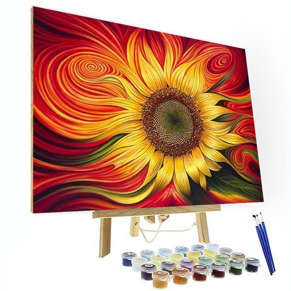 Paint by Numbers Kit Abstract Flower