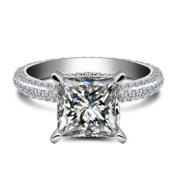 Princess Cut 925 Sterling Silver Ring