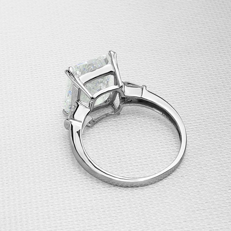 Princess Cut Solitaire Three Stone Ring