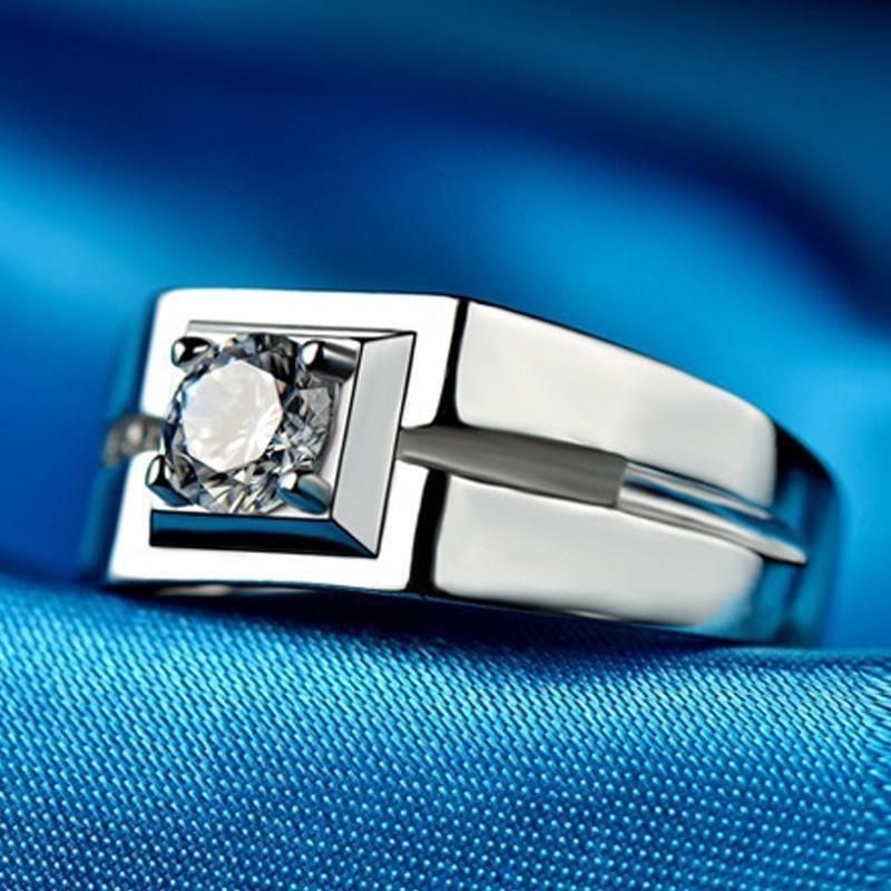Square 925 Sterling Silver Men Band