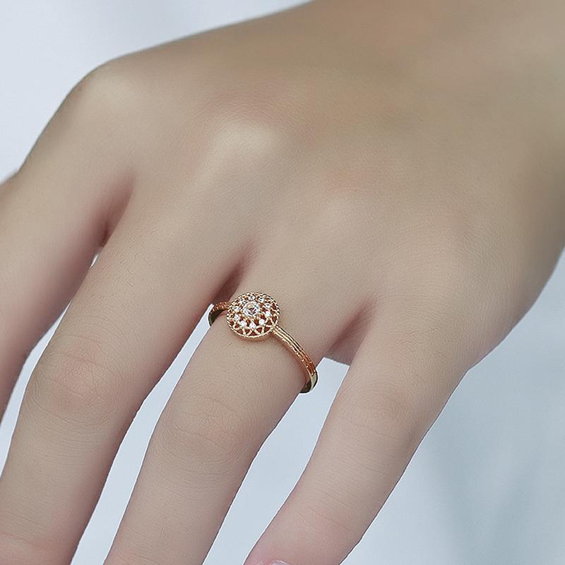 Yellow Gold Round Simple Ring